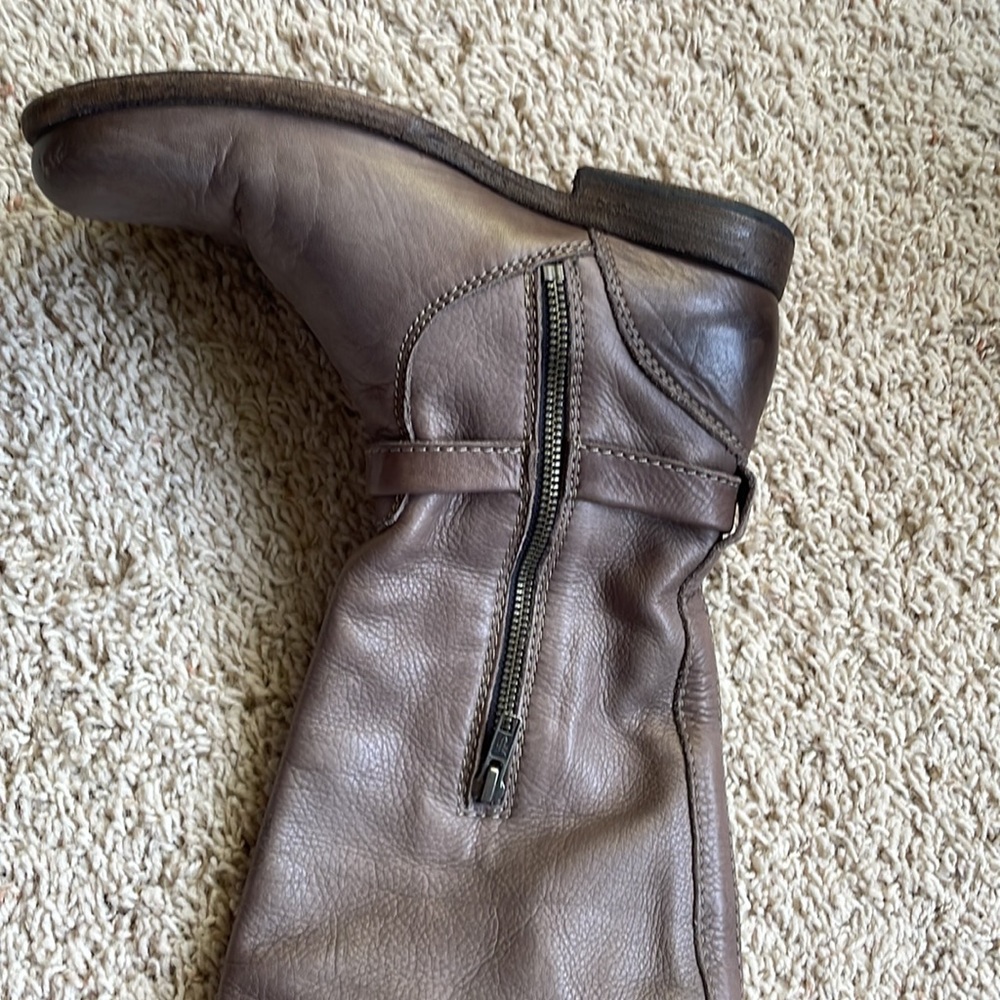 Frye Phillip Riding Boots Tall 7.5 gray/taupe 🐴 - Picture 10 of 14